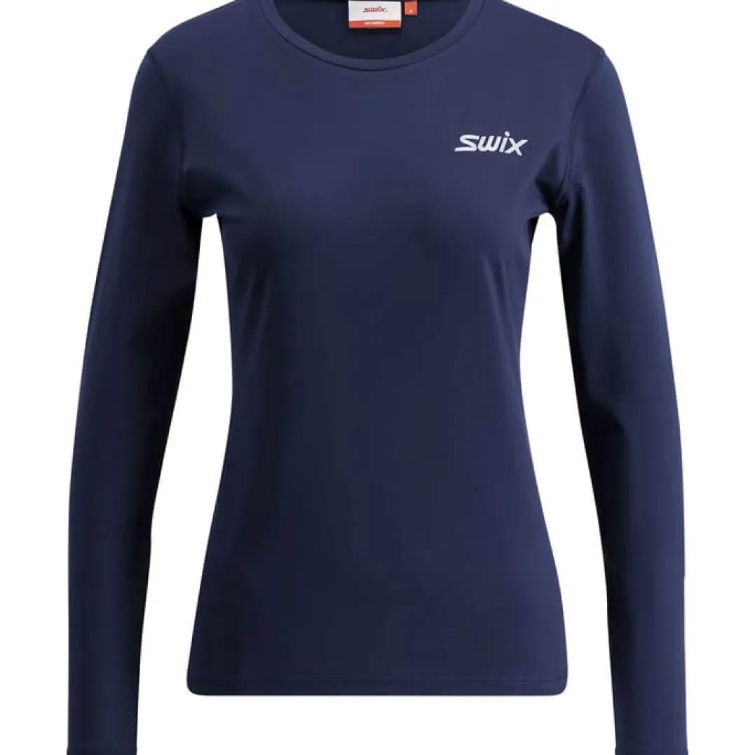 Swix Women's Pace NTS Long Sleeve Baselayer Top Dark Navy