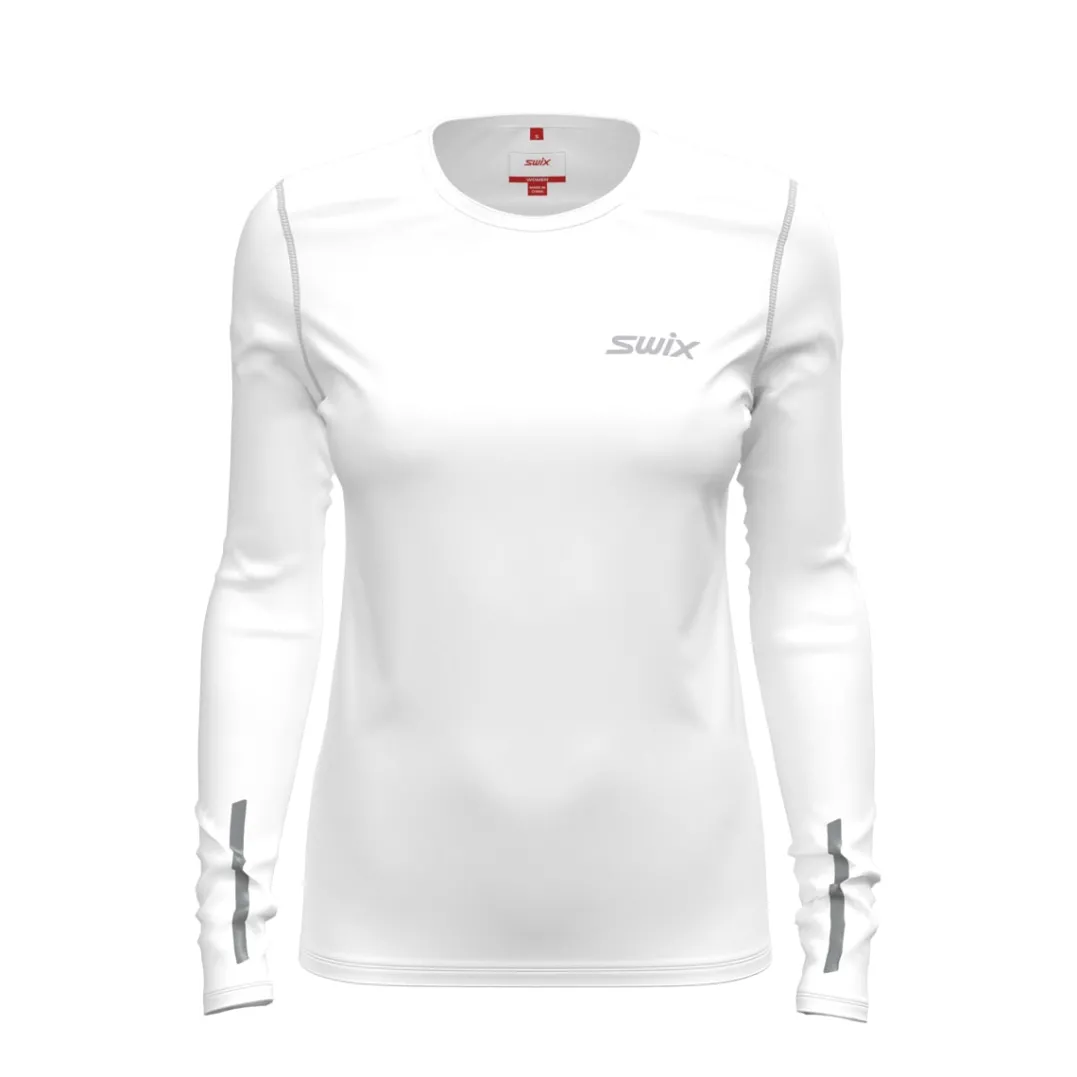 Swix Women's Pace NTS Long Sleeve Baselayer Top Bright White