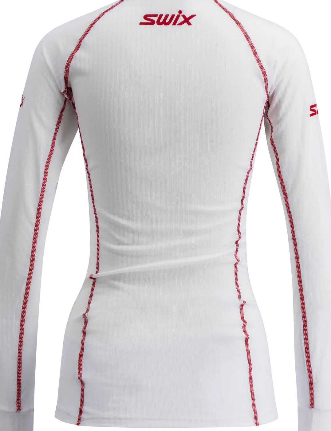 Swix Women's RaceX Classic Long Sleeve Bright White/Swix Red