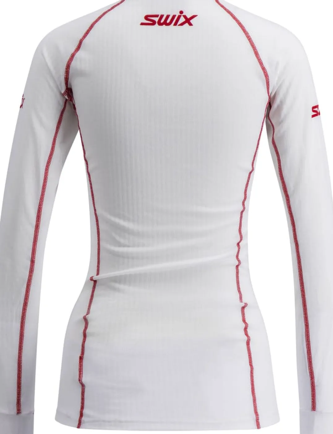 Swix Women's RaceX Classic Long Sleeve Bright White/Swix Red