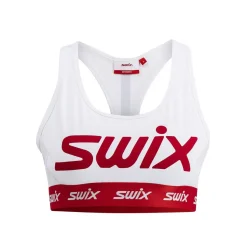 Swix Women's Roadline Bra Bright White/Fiery Red