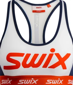 Swix Women's Roadline Bra Bright White/Fiery Red