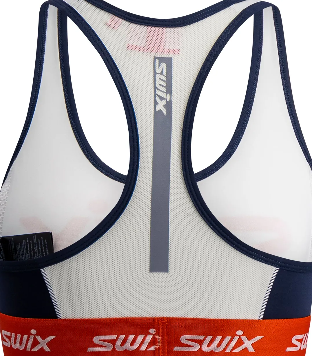 Swix Women's Roadline Bra Bright White/Fiery Red