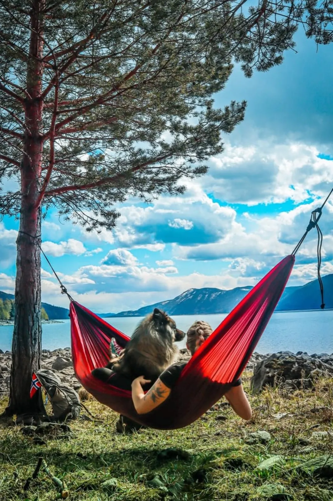 Sydvang Hammock Double Burgundy/Red