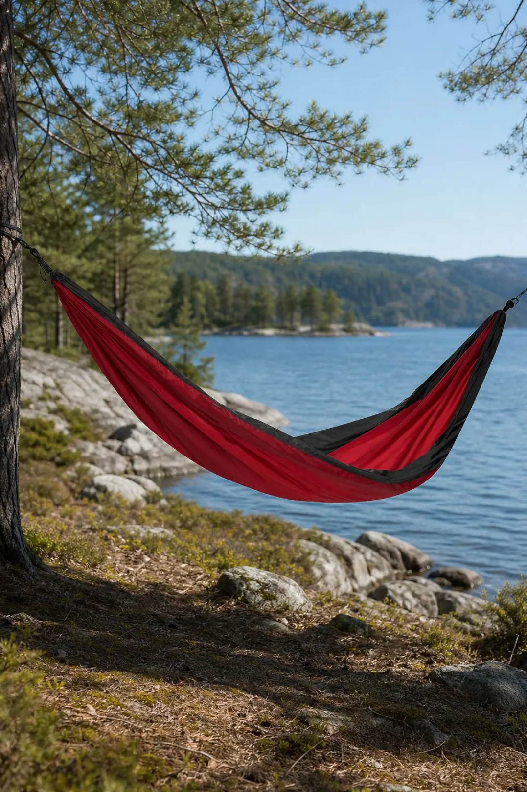Sydvang Hammock Single Burgundy/Ebony