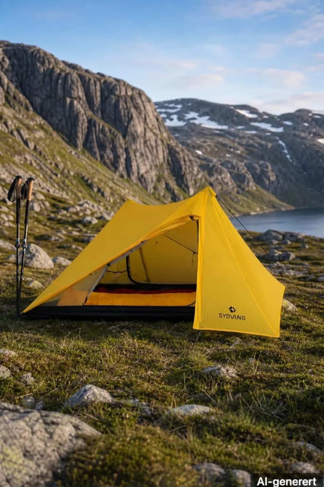 Sydvang Skala 2 P Trekking Pole Tent Lemon Chrome