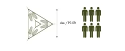 Tentsile Trillium XL 6 Black Mesh