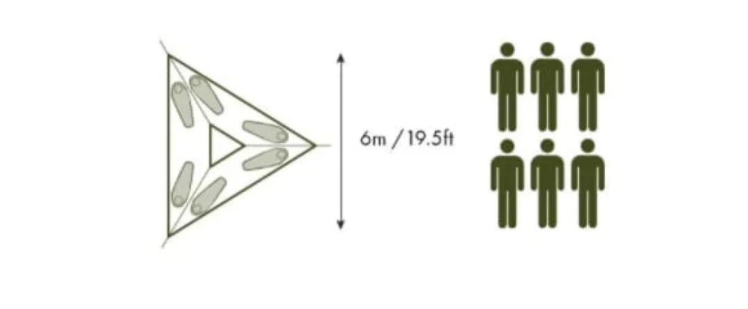 Tentsile Trillium XL 6 Black Mesh