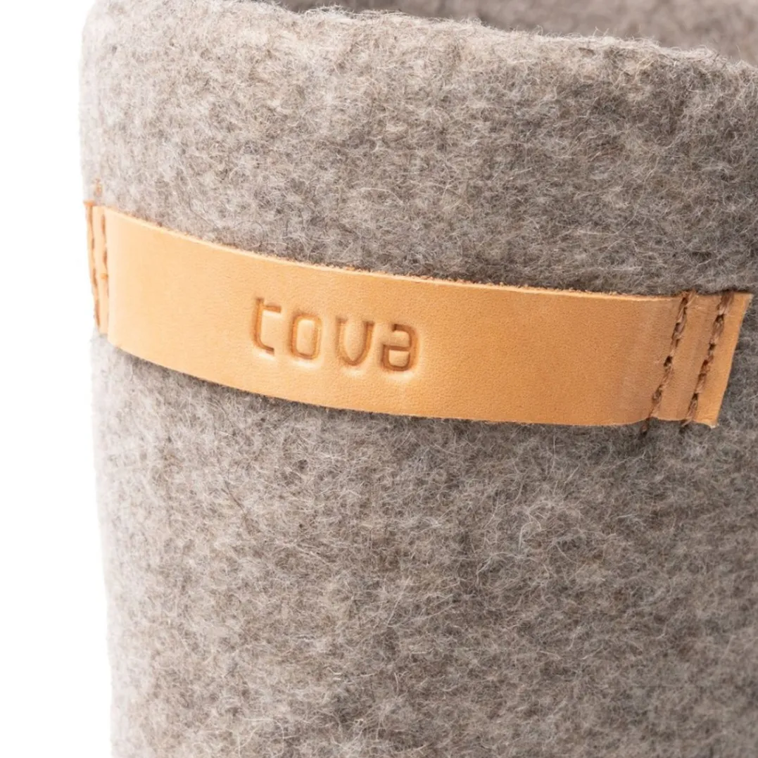 Tova Valenki Rough Natural Brown
