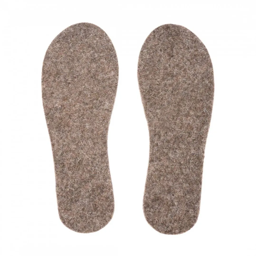 Tova Wool Soles Precut Eco Natural Brown