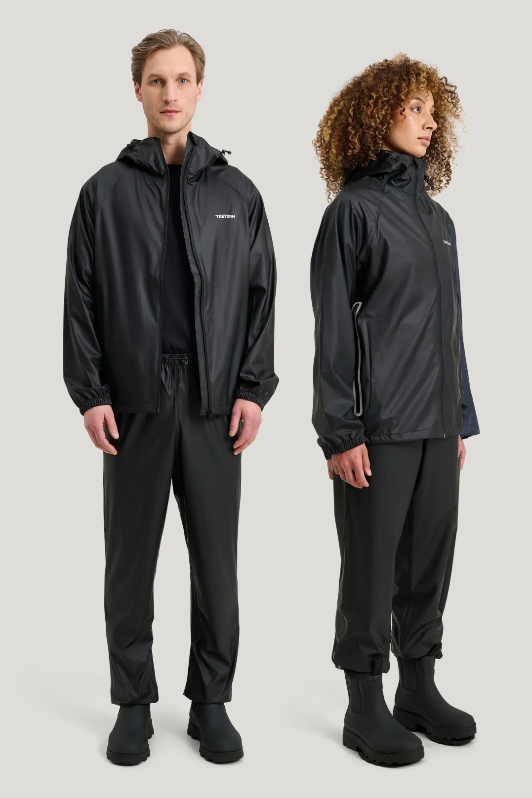 Tretorn Packable Rainbreaker Set Black