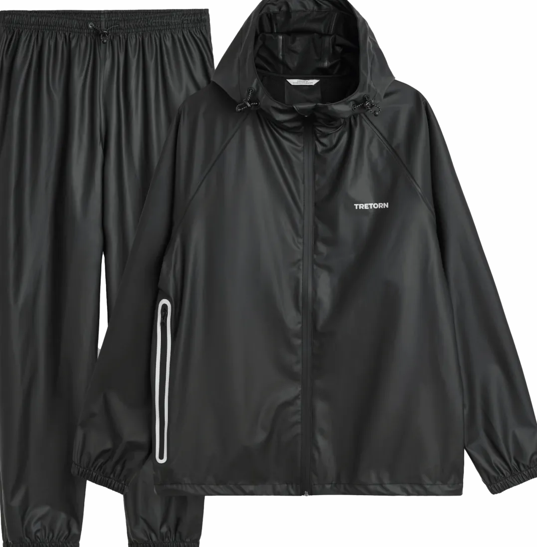 Tretorn Packable Rainbreaker Set Black