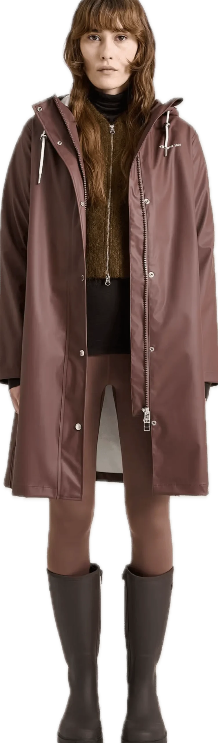 Tretorn Women's Wings A-Shape Rain Coat French Roast