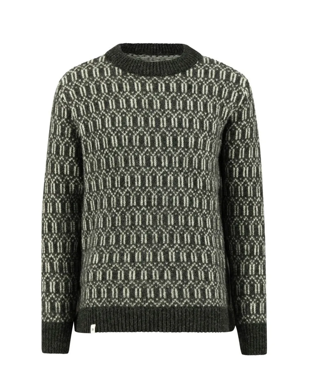 Ulvang Echo Crew Sweater Mens Charcoal Melange/Off White