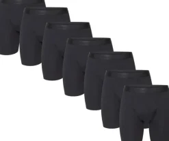 Urberg Bamboo Boxers Long Leg 7-Pack Men Black Beauty
