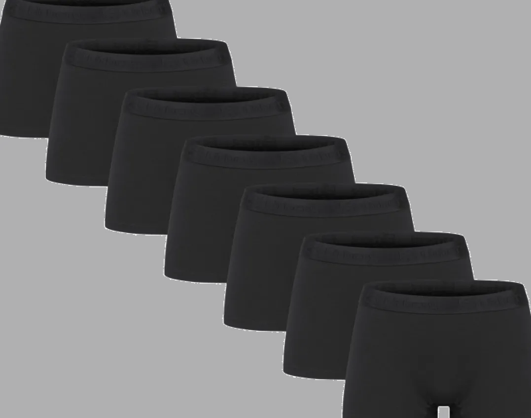Urberg Bamboo Boxers 7-Pack Wmn Black Beauty
