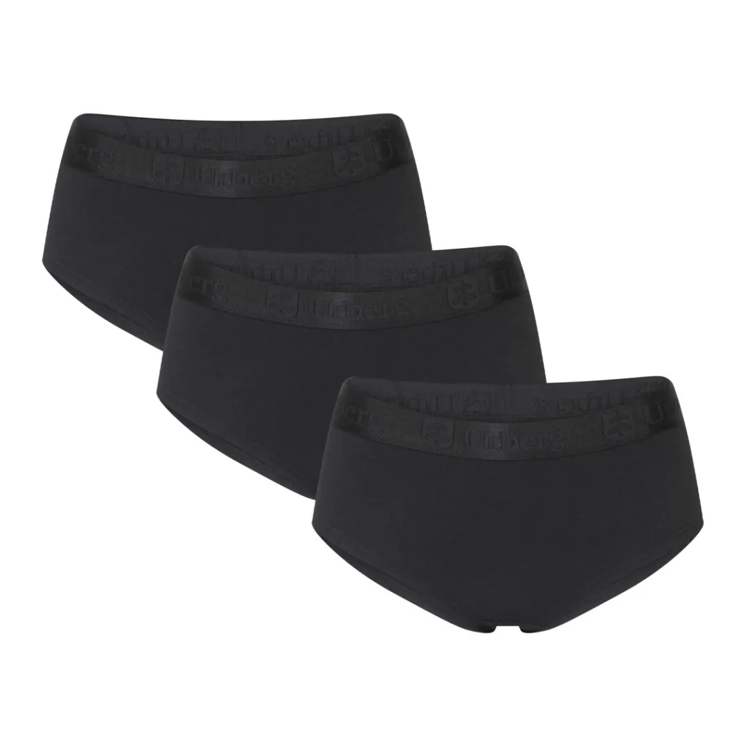 Urberg Bamboo Hipsters 3-Pack Wmn Black Beauty