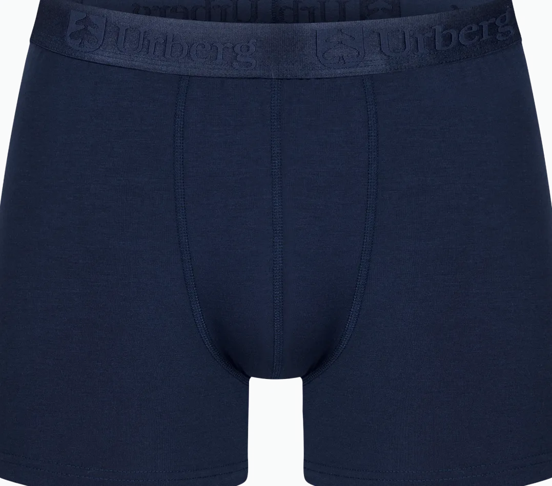 Urberg Bamboo Printed Boxers 3-Pack Men Mallard Blue Print + Black Beauty + Dark Navy