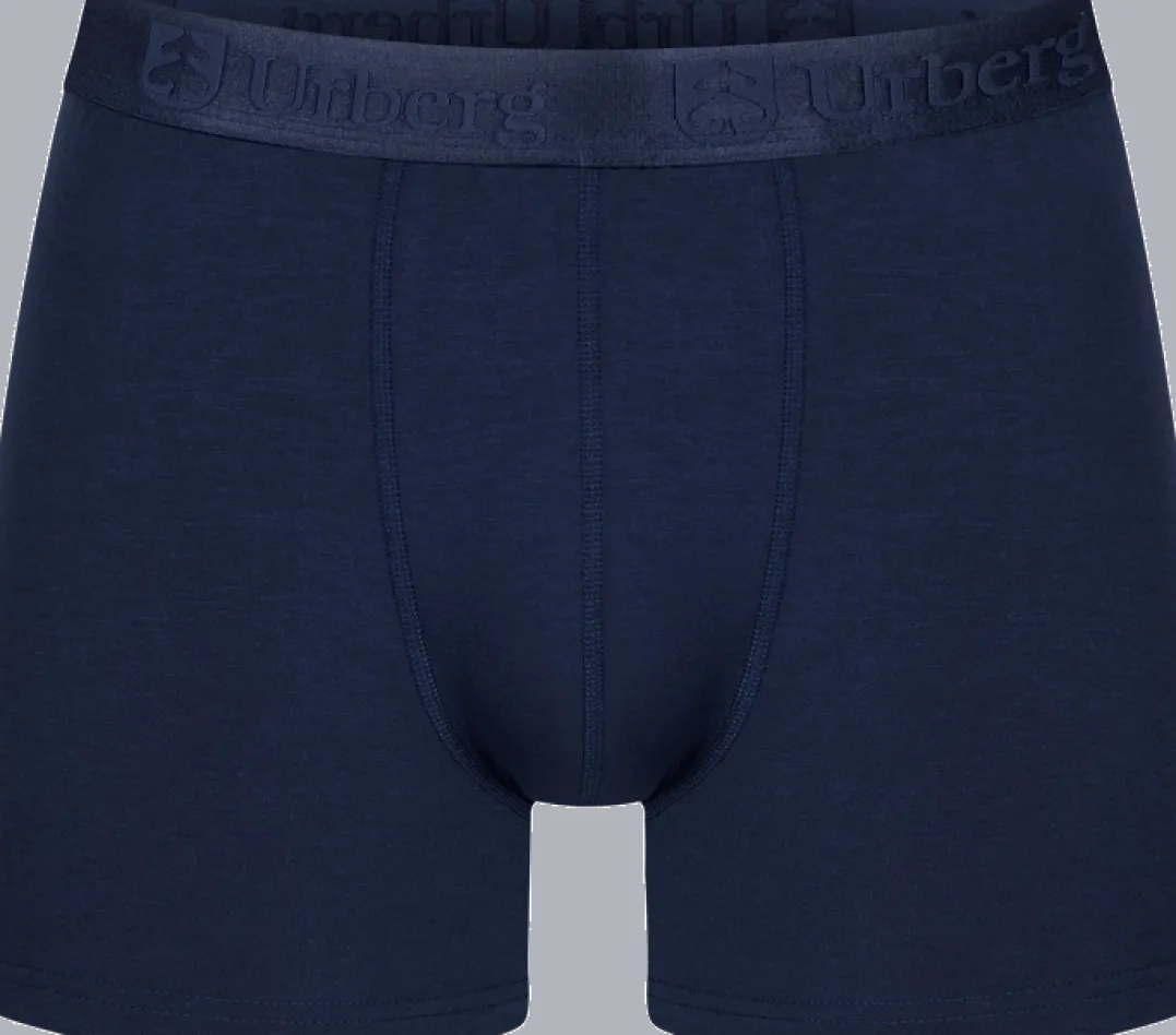 Urberg Bamboo Printed Boxers 3-Pack Men Mallard Blue Print + Black Beauty + Dark Navy