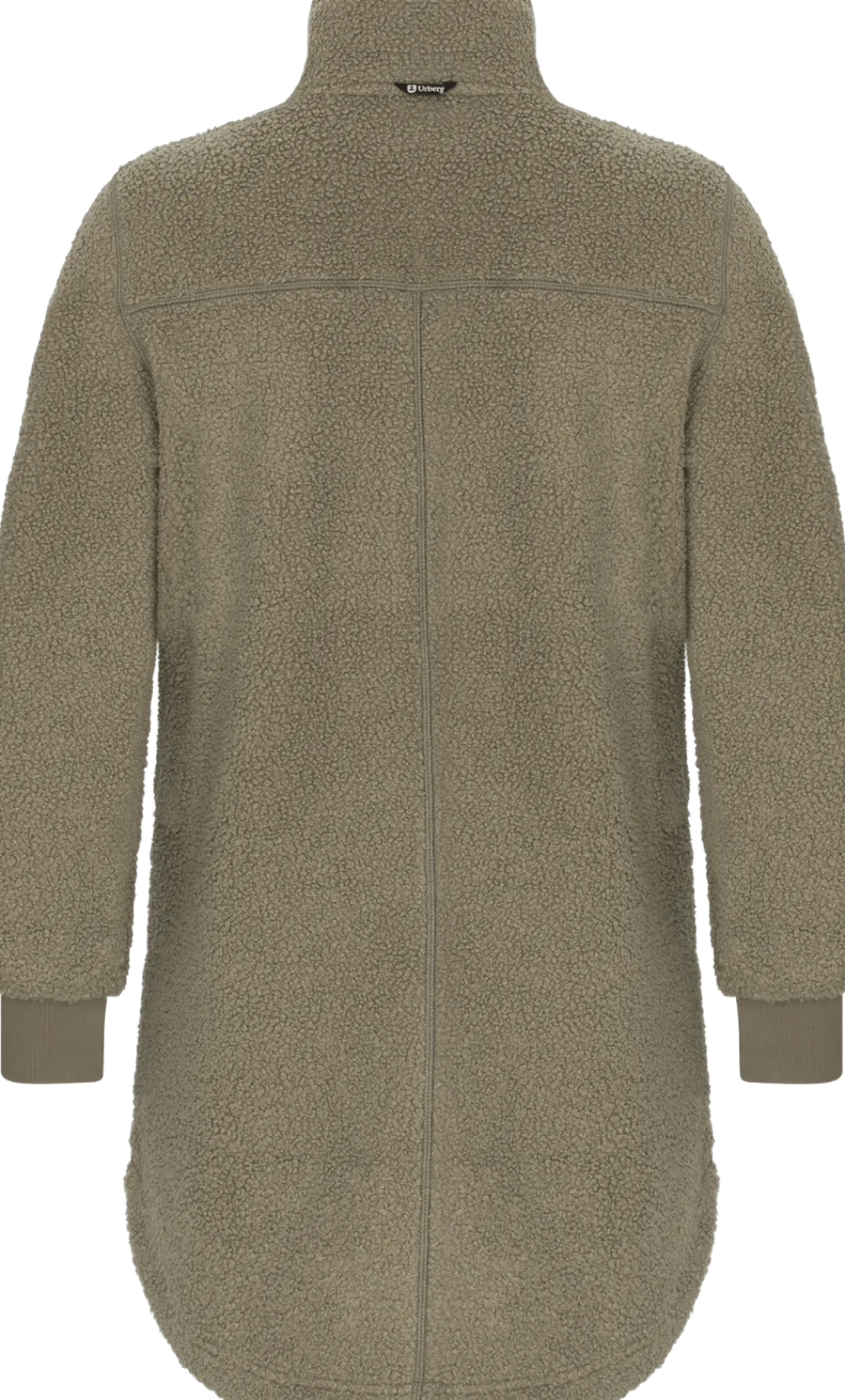 Urberg Bonded Pile Jacket Long Wmn Oil Green