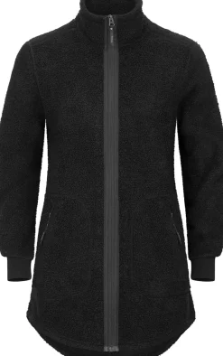 Urberg Bonded Pile Jacket Long Wmn Black Beauty