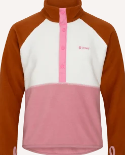 Urberg Colour Block Fleece Sweater Jr Fox Glove