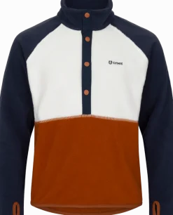 Urberg Colour Block Fleece Sweater Jr Mood Indigo