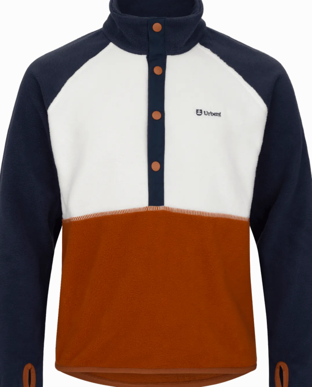 Urberg Colour Block Fleece Sweater Jr Mood Indigo