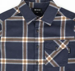Urberg Flanell Shirt Jr Blue Nights/deep Lichen Green