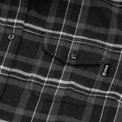 Urberg Flannel Ls W Strap Shirt Wmn Black Beauty