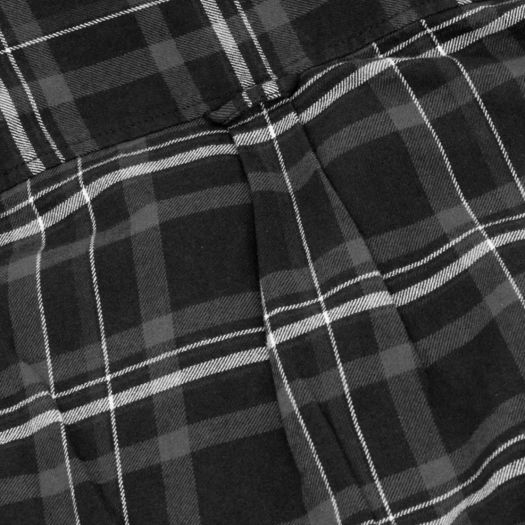 Urberg Flannel Ls W Strap Shirt Wmn Black Beauty