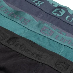 Urberg Juniors' Bamboo Boxers 3-Pack Black/Blue/Green