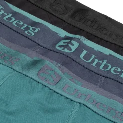 Urberg Juniors' Bamboo Boxers 3-Pack Black/Blue/Green