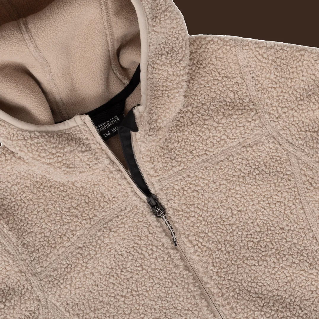 Urberg Juniors' Pile Hoodie Humus