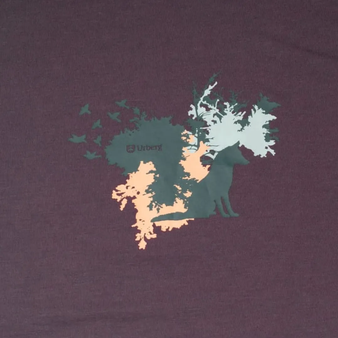 Urberg Juniors' Printed Tree Tee Huckleberry