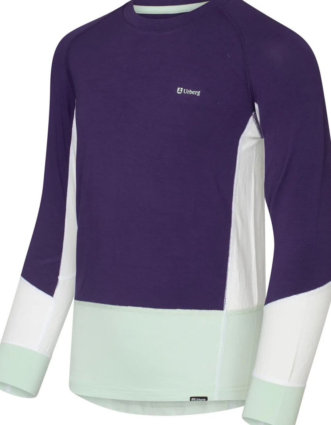 Urberg Juniors' Tree Base Layer Set Grape/cloudy Dancer/celadon