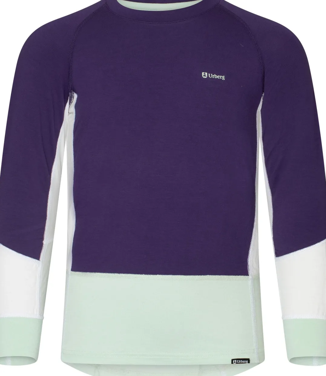 Urberg Juniors' Tree Base Layer Set Grape/cloudy Dancer/celadon