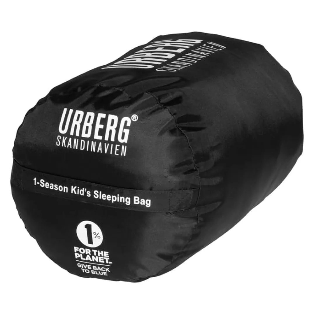 Urberg Kids' 1-season Sleeping Bag G2 Black Beauty/Asphalt