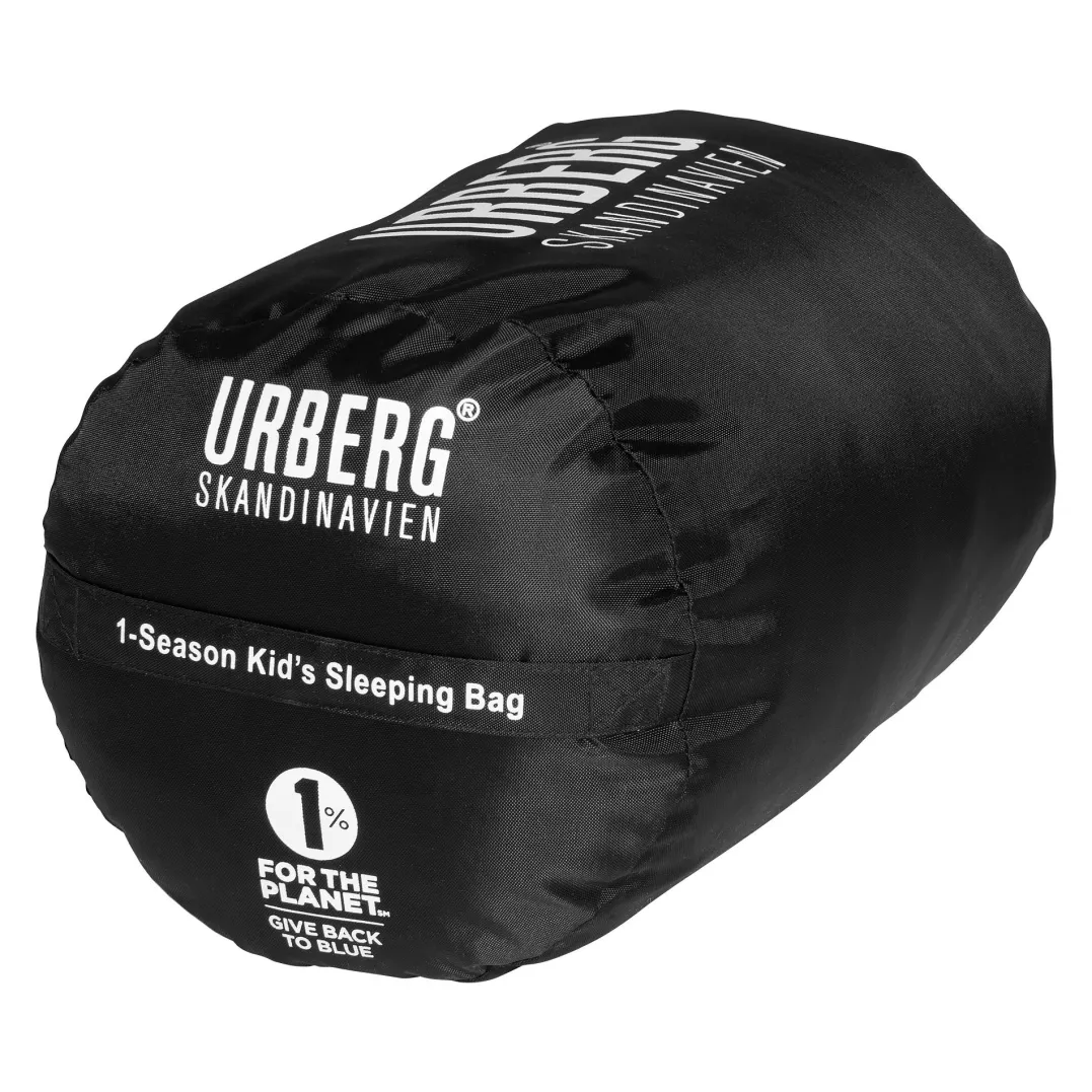 Urberg Kids' 1-season Sleeping Bag G2 Black Beauty/Asphalt