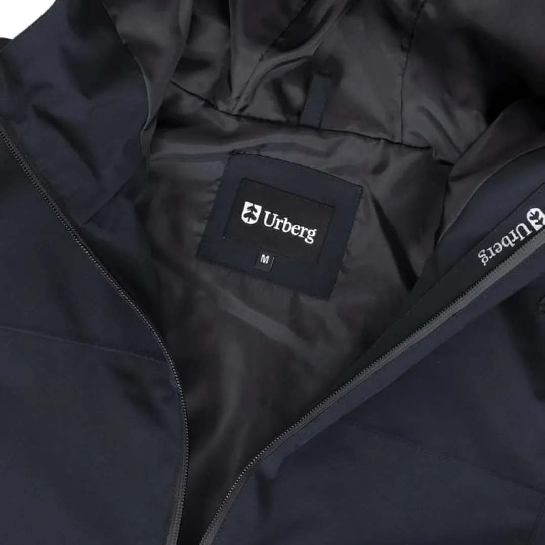Urberg 2l Everyday Rain Jacket Men Black Beauty