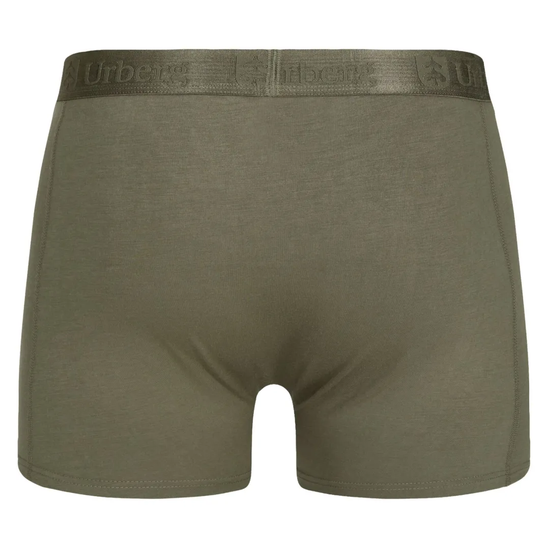 Urberg Men's Bamboo Boxers 7-Pack Black/Green