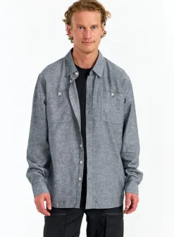 Urberg Men's Hemp LS Shirt Midnight Navy