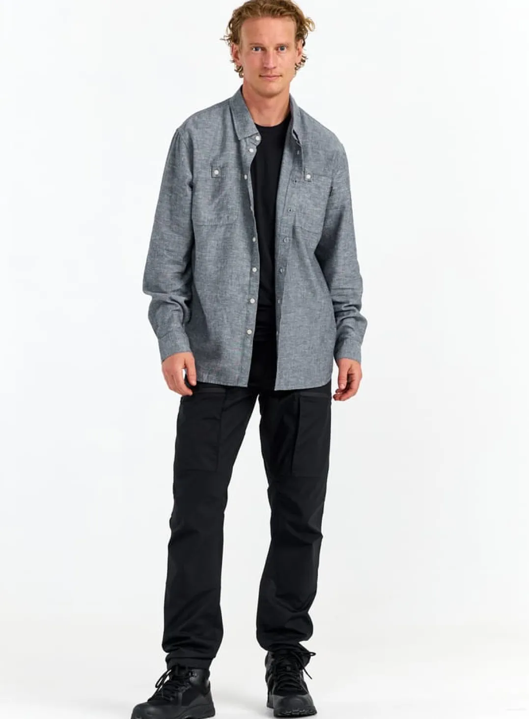 Urberg Men's Hemp LS Shirt Satellite