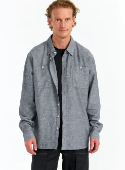Urberg Men's Hemp LS Shirt Satellite