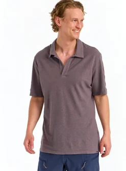 Urberg Men's Hemp Polo Tee Plum Kitten