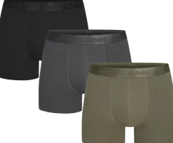 Urberg Men's Isane 3-pack Bamboo Boxers Grey/Black/Green