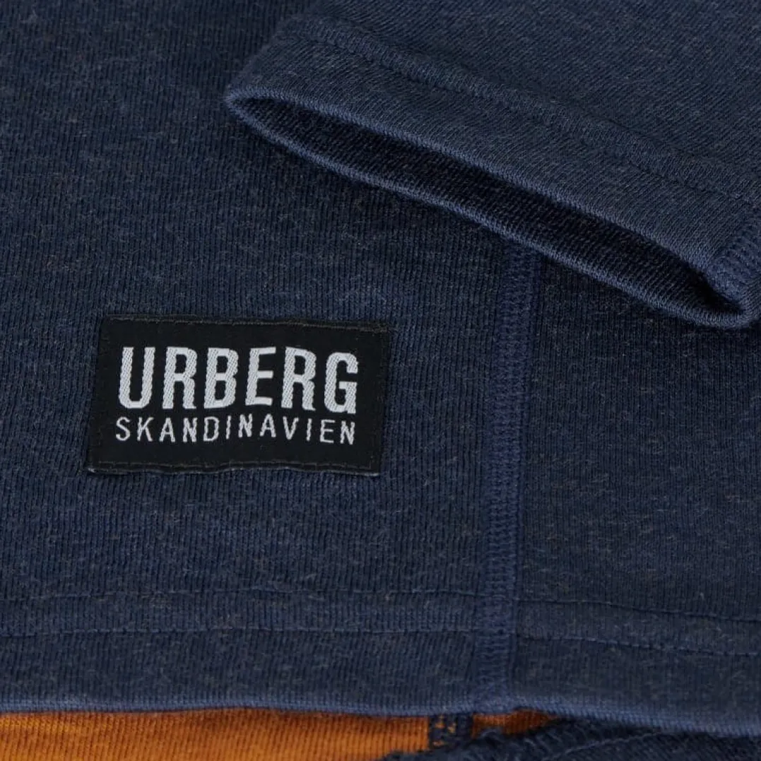 Urberg Men's Merino-Bamboo Base Layer Zip Top Dark Navy