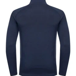 Urberg Men's Merino-Bamboo Base Layer Zip Top Dark Navy