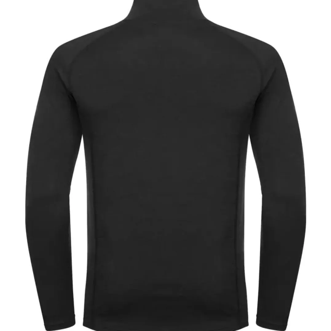 Urberg Men's Merino-Bamboo Base Layer Zip Top Black Beauty
