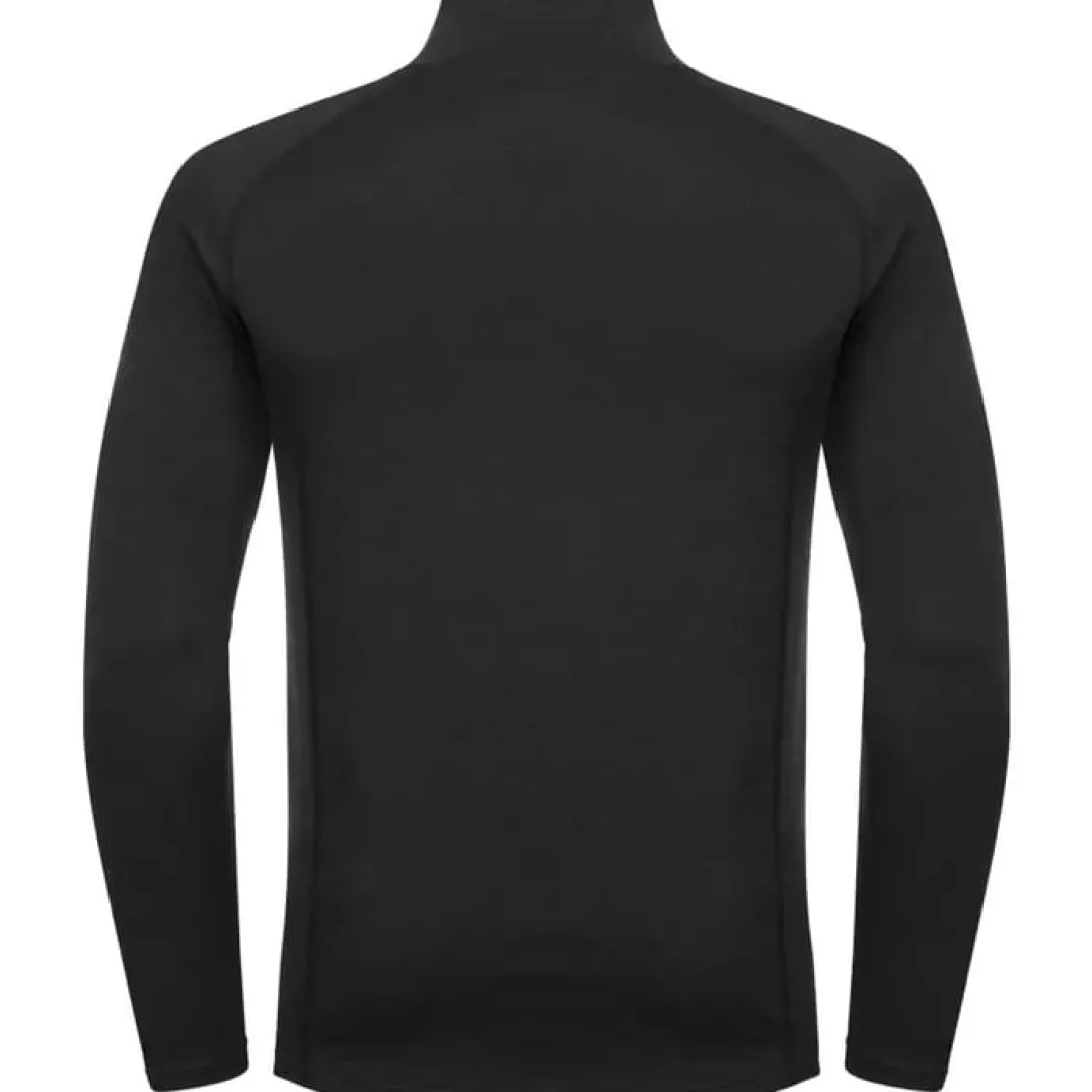 Urberg Men's Merino-Bamboo Base Layer Zip Top Black Beauty